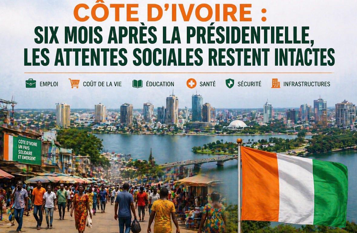 Côte d’Ivoire : six mois après la présidentielle, les attentes sociales restent intactes