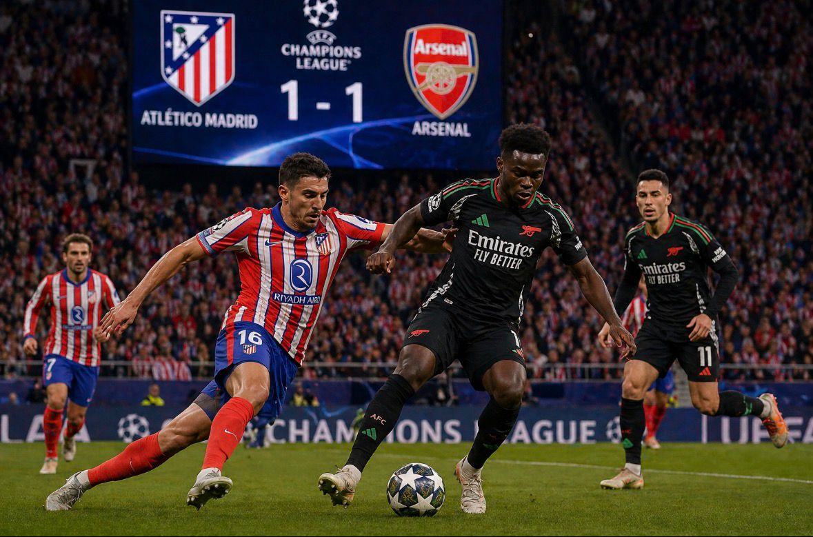 Ligue des champions : Arsenal tient tête à l’Atlético, une demi-finale électrique sous l’œil de la VAR
