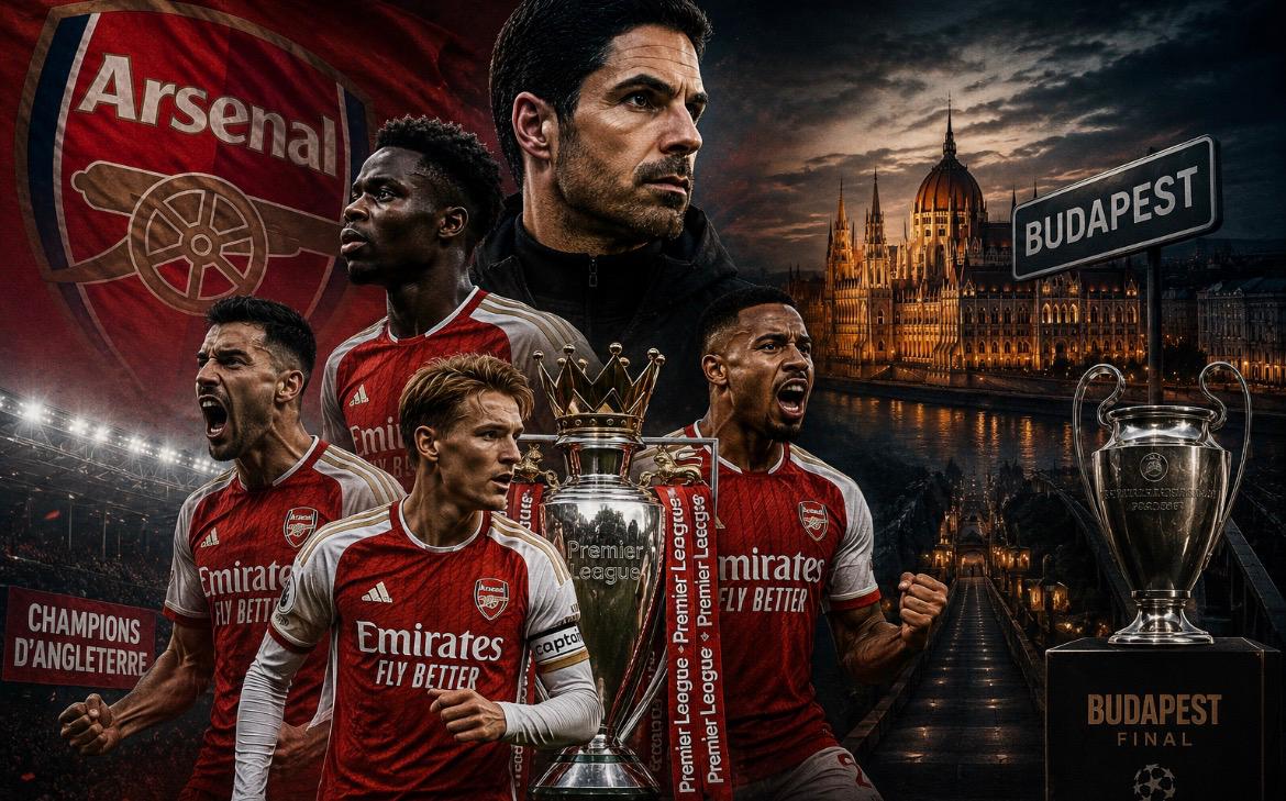 Arsenal et le doublé impossible : champions d'Angleterre, Budapest les attend