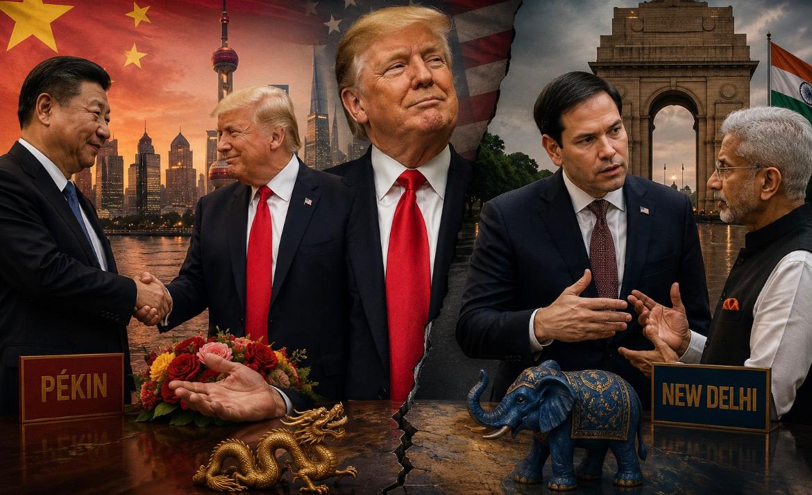 L'Amérique à deux visages : Trump séduit Pékin, Rubio répare les dégâts à New Delhi