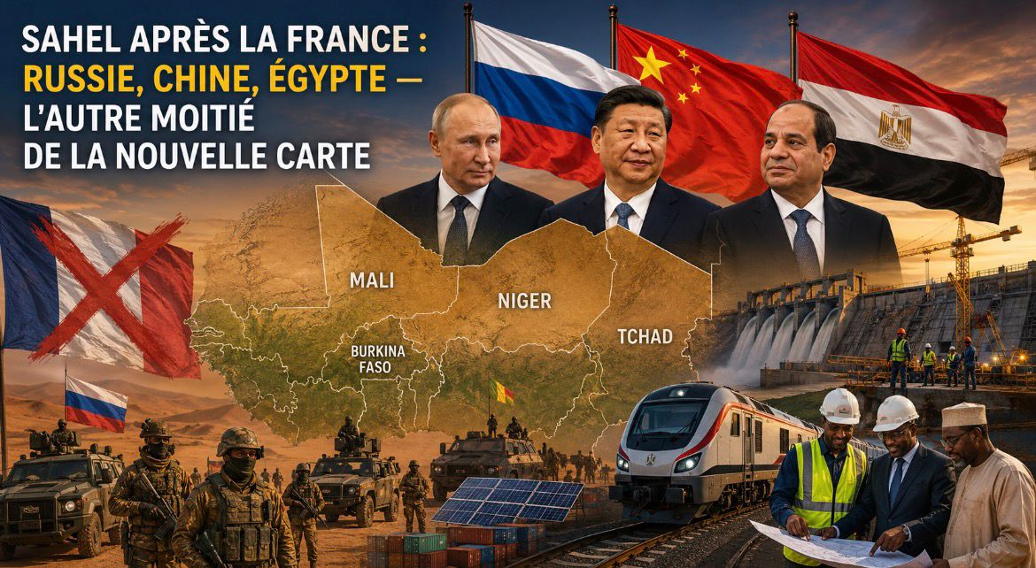 Sahel après la France : Russie, Chine, Égypte — l'autre moitié de la nouvelle carte