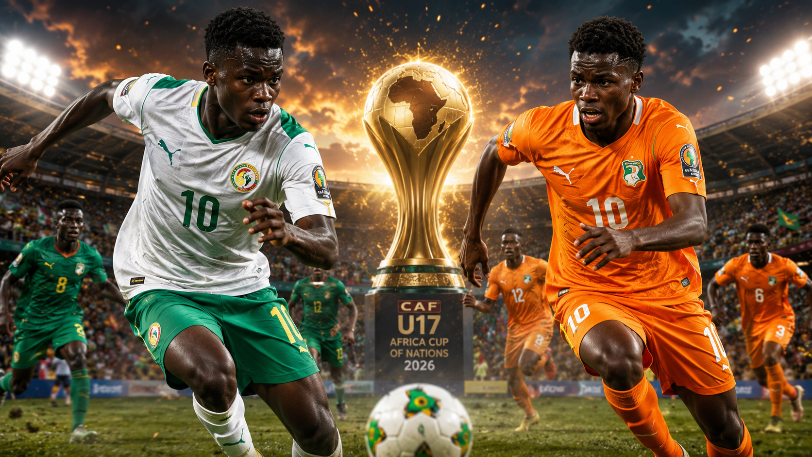 CAN U17 2026 : LES QUARTS DE FINALE S'ANNONCENT ÉLECTRIQUES, LE SÉNÉGAL ET LA CÔTE D'IVOIRE EN EMBUSCADE