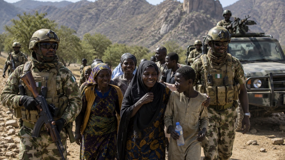 NIGERIA : L'ARMÉE LIBÈRE 360 OTAGES DES GRIFFES DE BOKO HARAM DANS LES MONTAGNES DU BORNO
