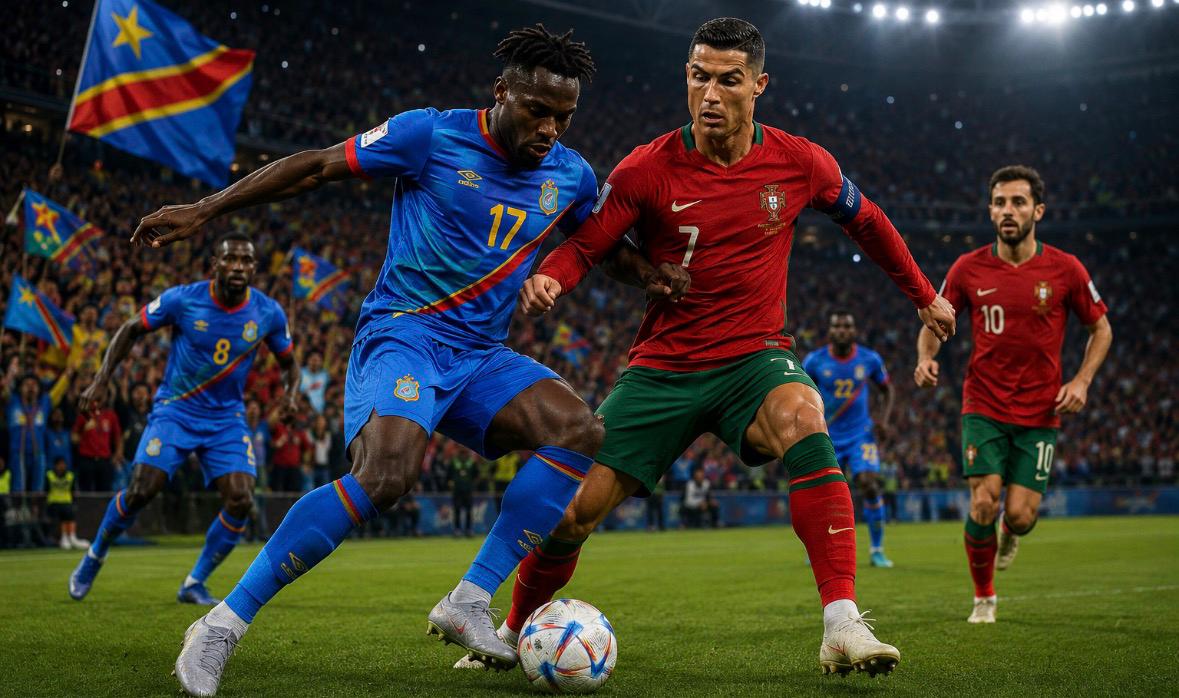 Mondial 2026 : la RDC tient tête au Portugal de Cristiano Ronaldo et fait vibrer tout un continent