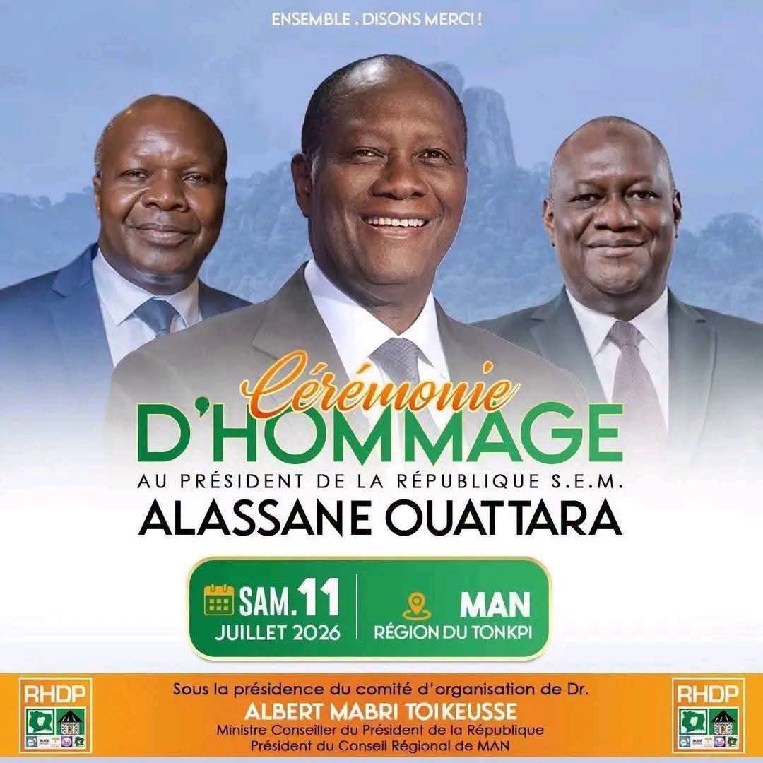 Côte d'Ivoire  Alassane Ouattara suspend les cérémonies d'hommage organisées par le RHDP