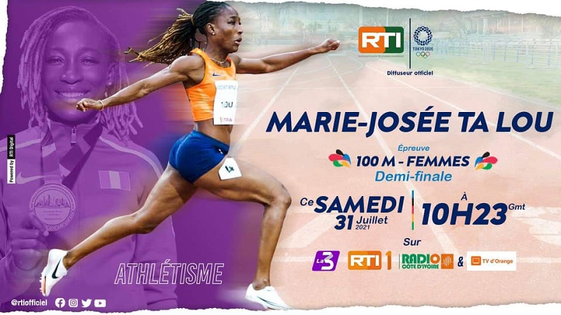 Tokyo 2021 : la supersonique Ivoirenne Marie-Josée Ta Lou en quête d'or